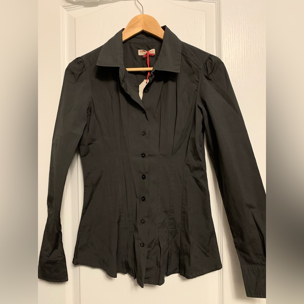 Buffalo David Bitton button down dress shirt in Charcoal Grey - Size S